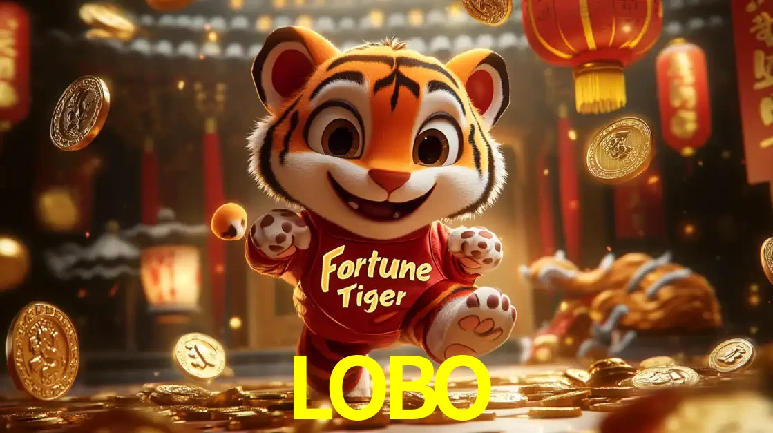 O alegre personagem do Fortune Tiger correndo sobre um caminho de moedas de ouro, simbolizando os grandes prêmios e a diversão do popular jogo de slot do LOBO.